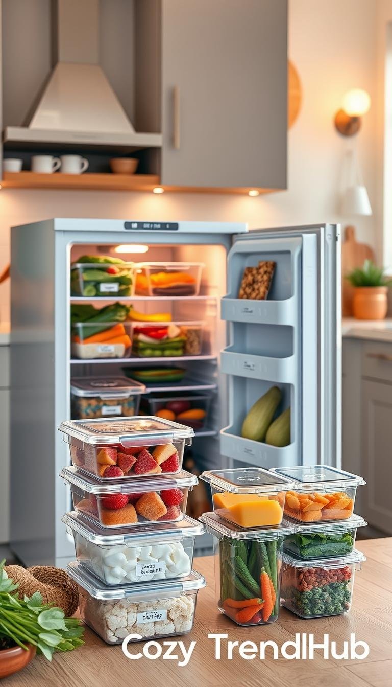 best small freezer organization