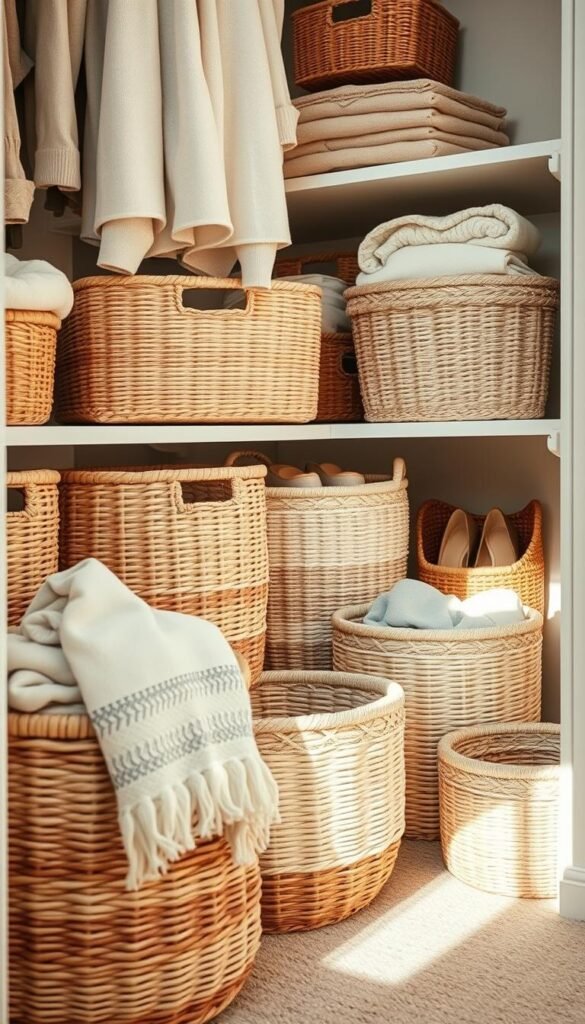 closet baskets