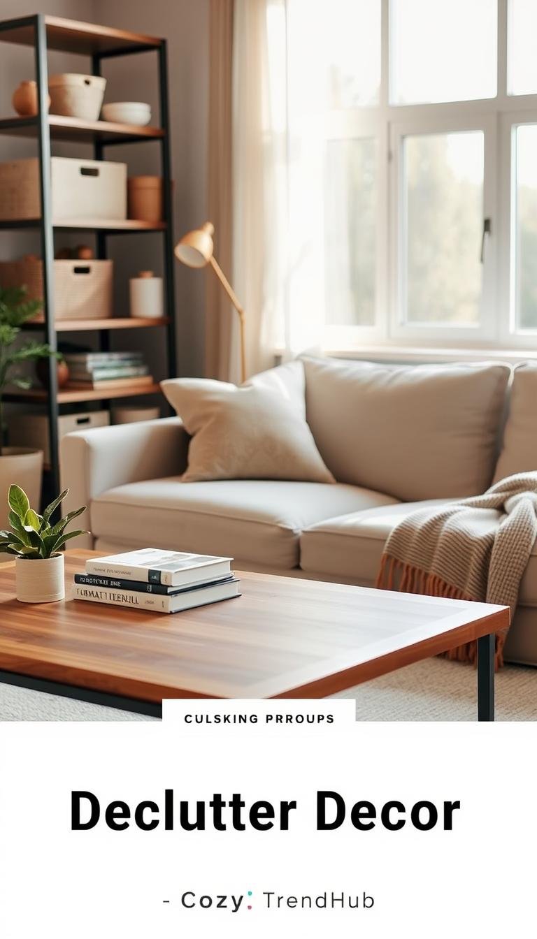 declutter decor