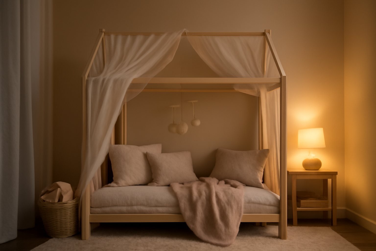 So machst du das Baldachin-Bett zum Spielplatz