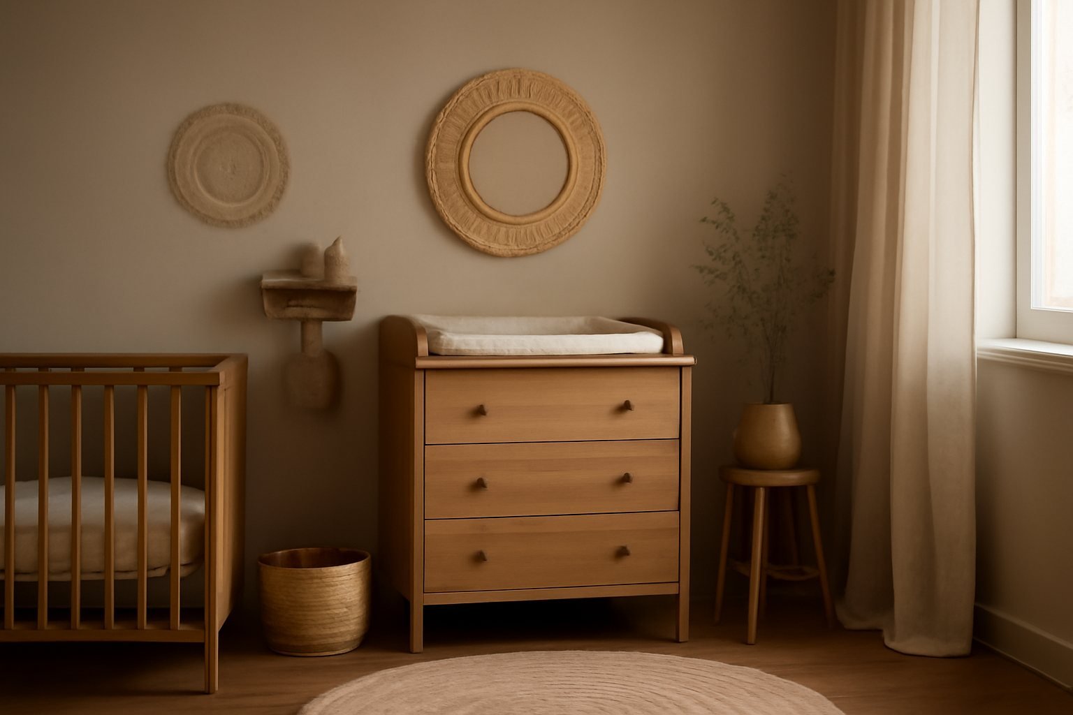 Stilvolle Wickelkommoden Holz für das moderne Babyzimmer