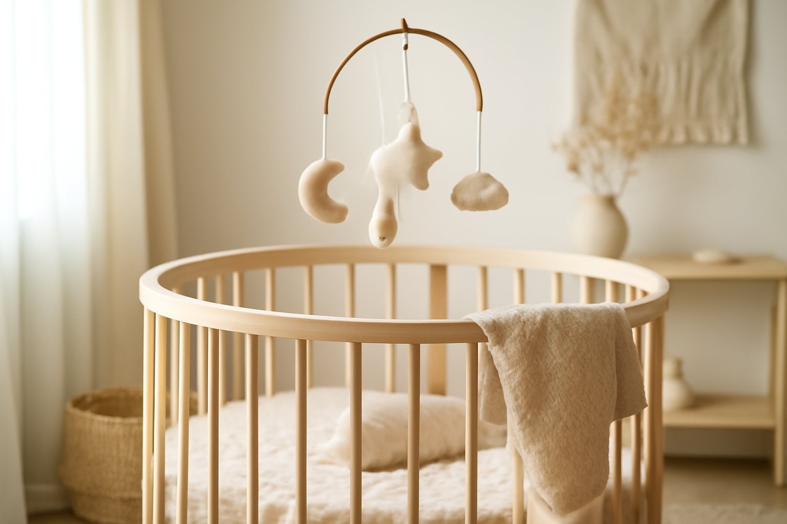 Pflege und Reinigung von runden Babybetten
