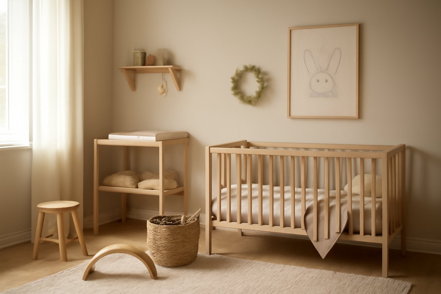 So gestaltest du ein skandinavisches Kinderzimmer mit Naturlook