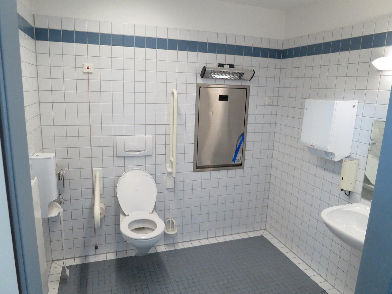 Sichere Anordnung der Wickelutensilien