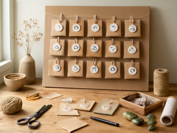 Adventskalender DIY basteln mit Kleinkindern in 6 Schritten