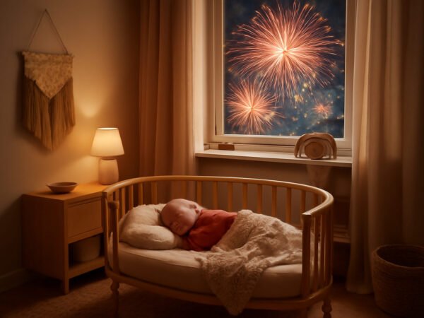 Baby Einschlafen trotz Feuerwerk Tipps — so geht es richtig