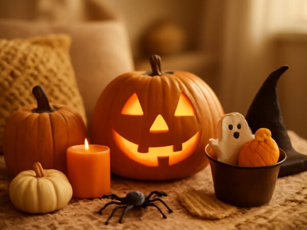 Halloween basteln mit Kleinkindern ohne Vorkenntnisse