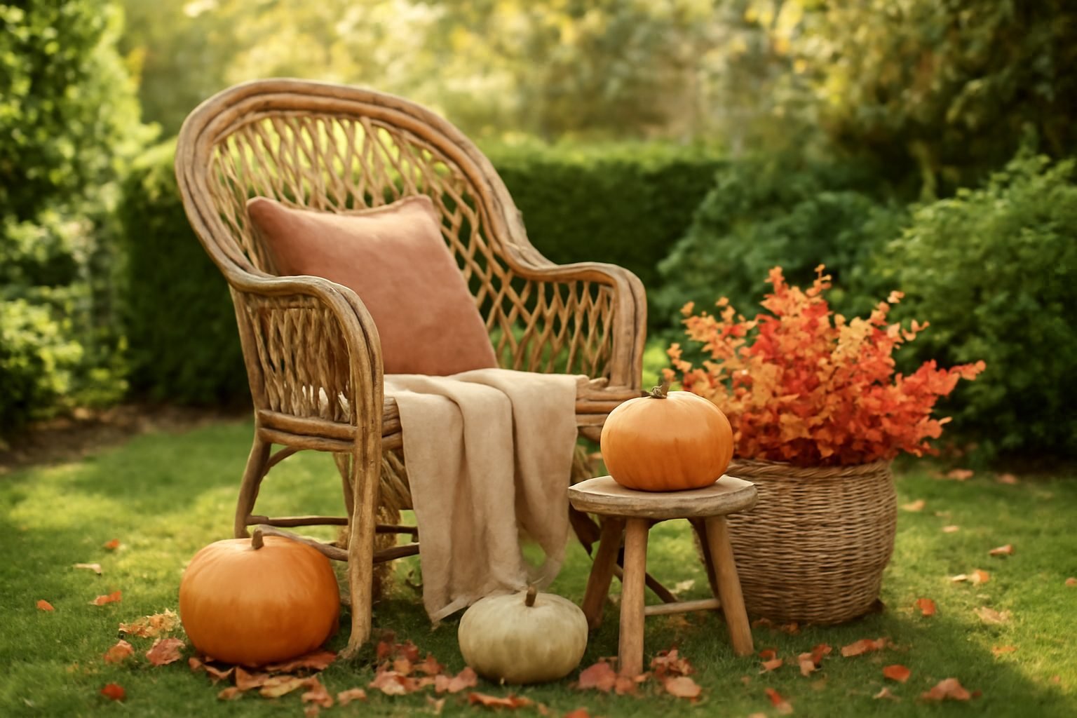 Herbstdeko draußen mit Baby — so geht es richtig