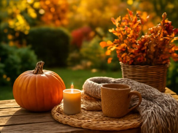 Herbstdeko Outdoor mit Baby — 11 einfache Varianten