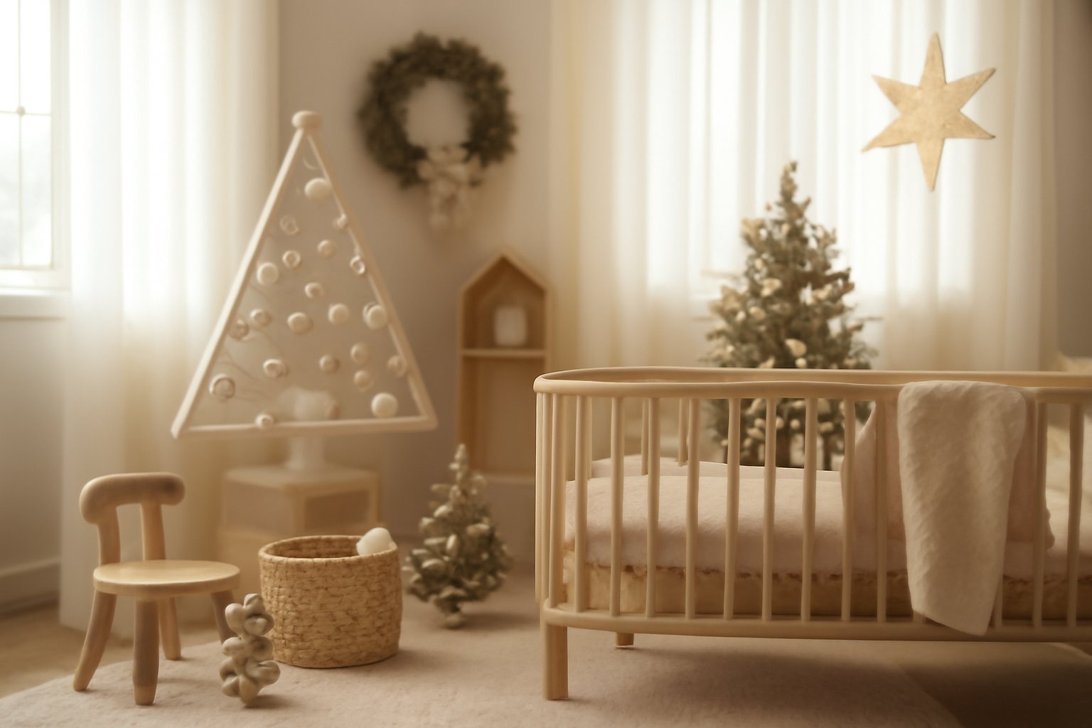 So verwandelst du das Babyzimmer in ein Weihnachtswunderland