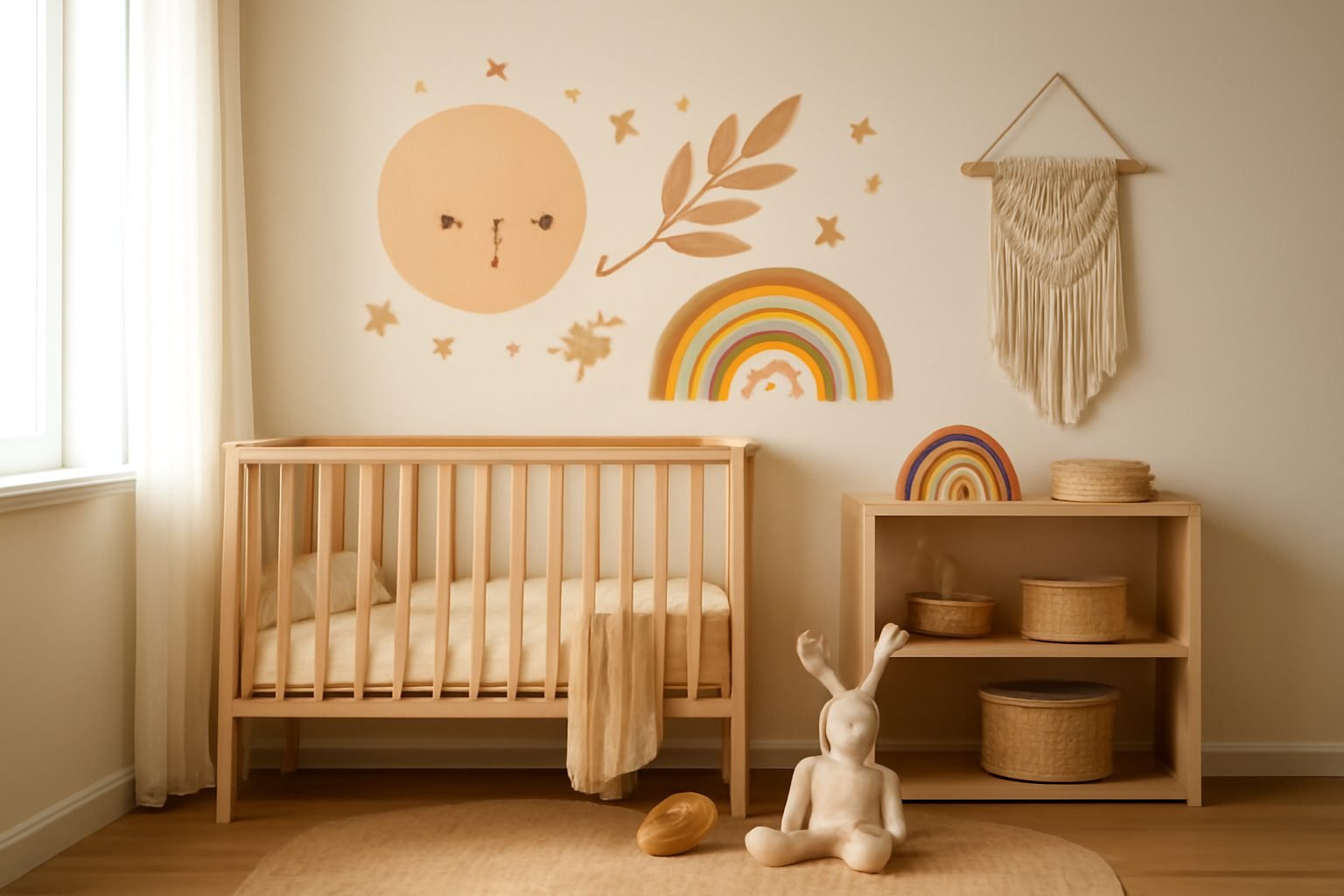 So setzt du kreative Wandtattoos im Babyzimmer ein