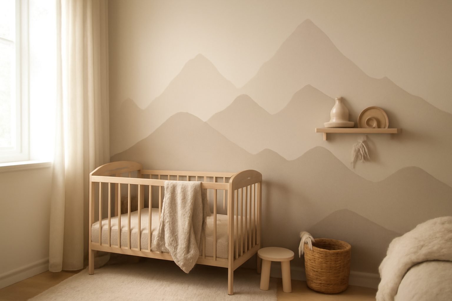 So kreierst du Berge an der Wand in 5 einfachen Schritten