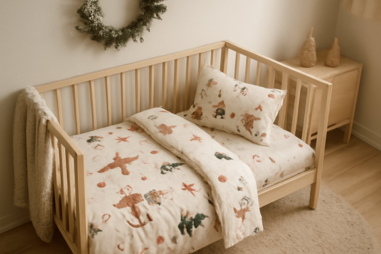 Gemütliche Weihnachtsbettwäsche für Babys
