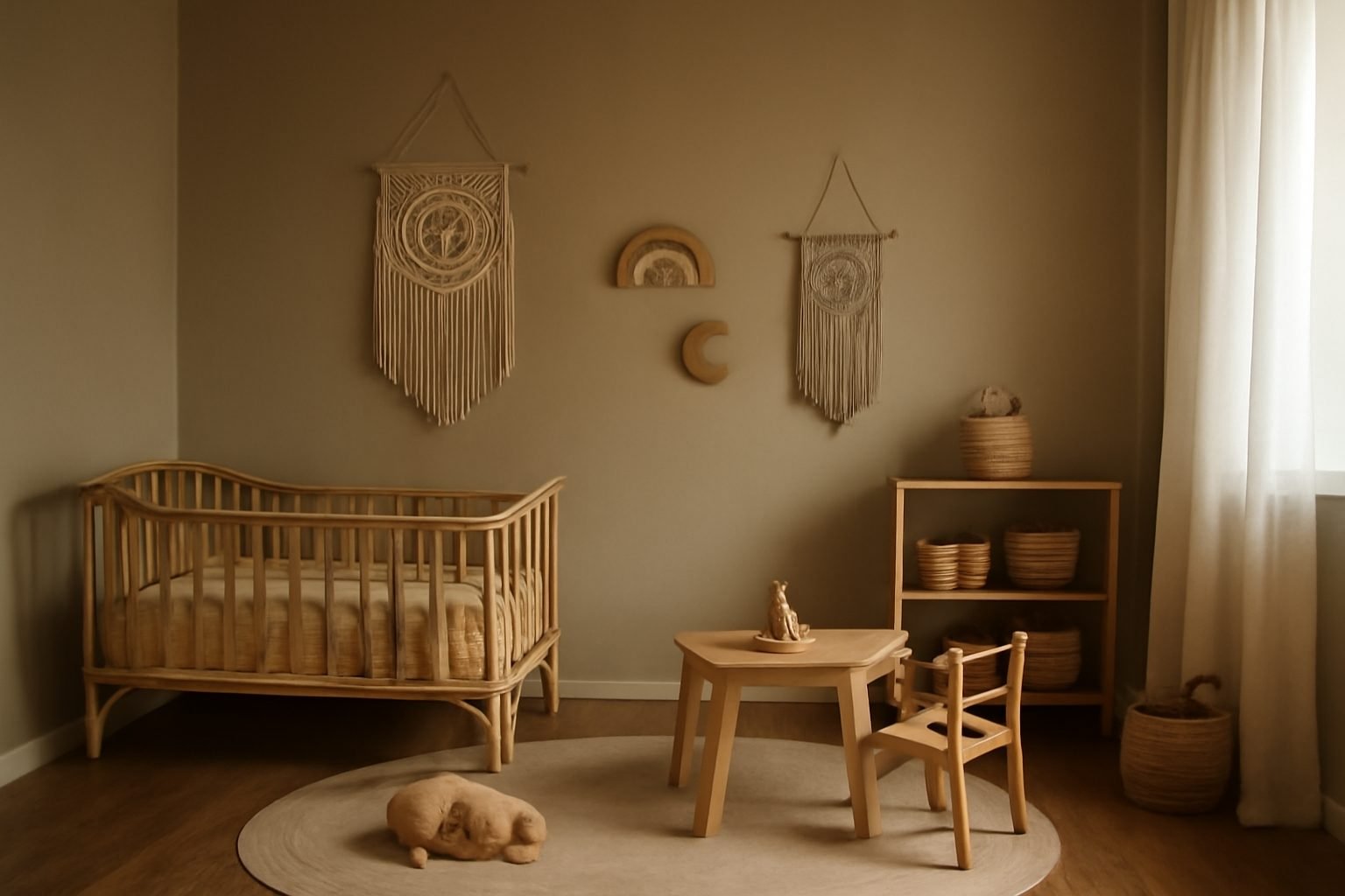 Wandgestaltung mit Boho-Elementen
