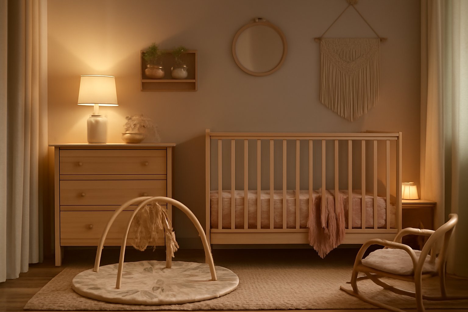 Babybett aus Buche 120x60cm