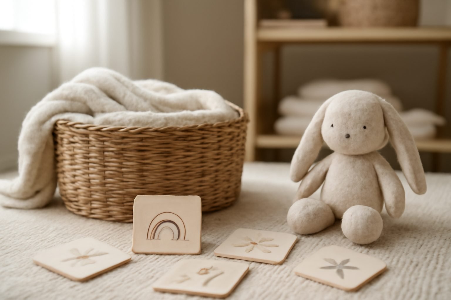 Valentinstag Karte basteln für Babys erstes Jahr