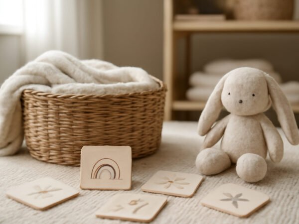 Valentinstag Karte basteln für Babys erstes Jahr