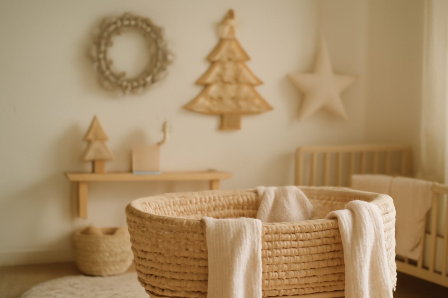 Weihnachten basteln Kita fürs Babyzimmer ohne Vorkenntnisse
