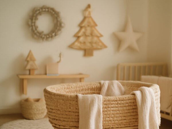 Weihnachten basteln Kita fürs Babyzimmer ohne Vorkenntnisse