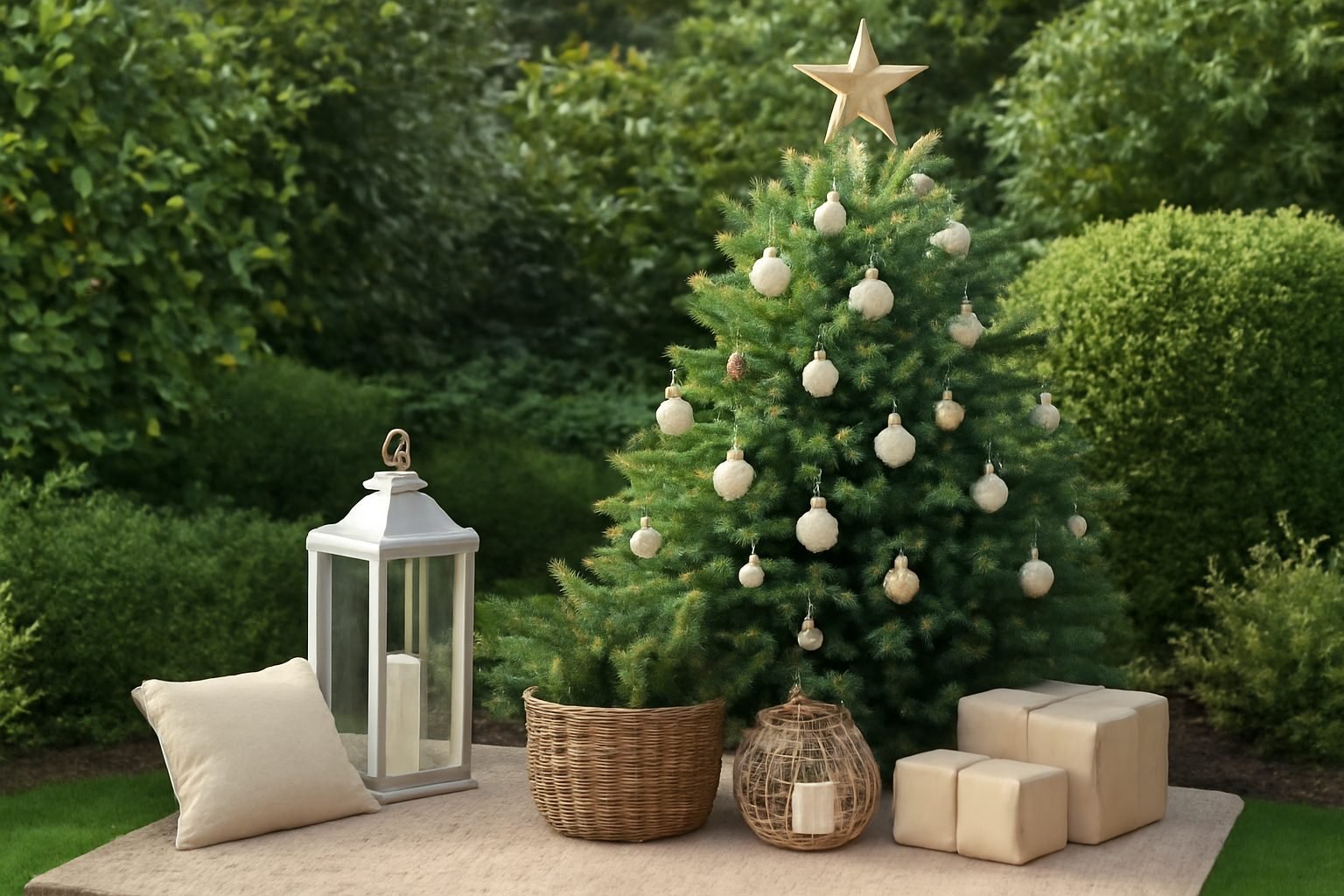 Weihnachtsdeko außen mit Baby — passend für jeden Anlass