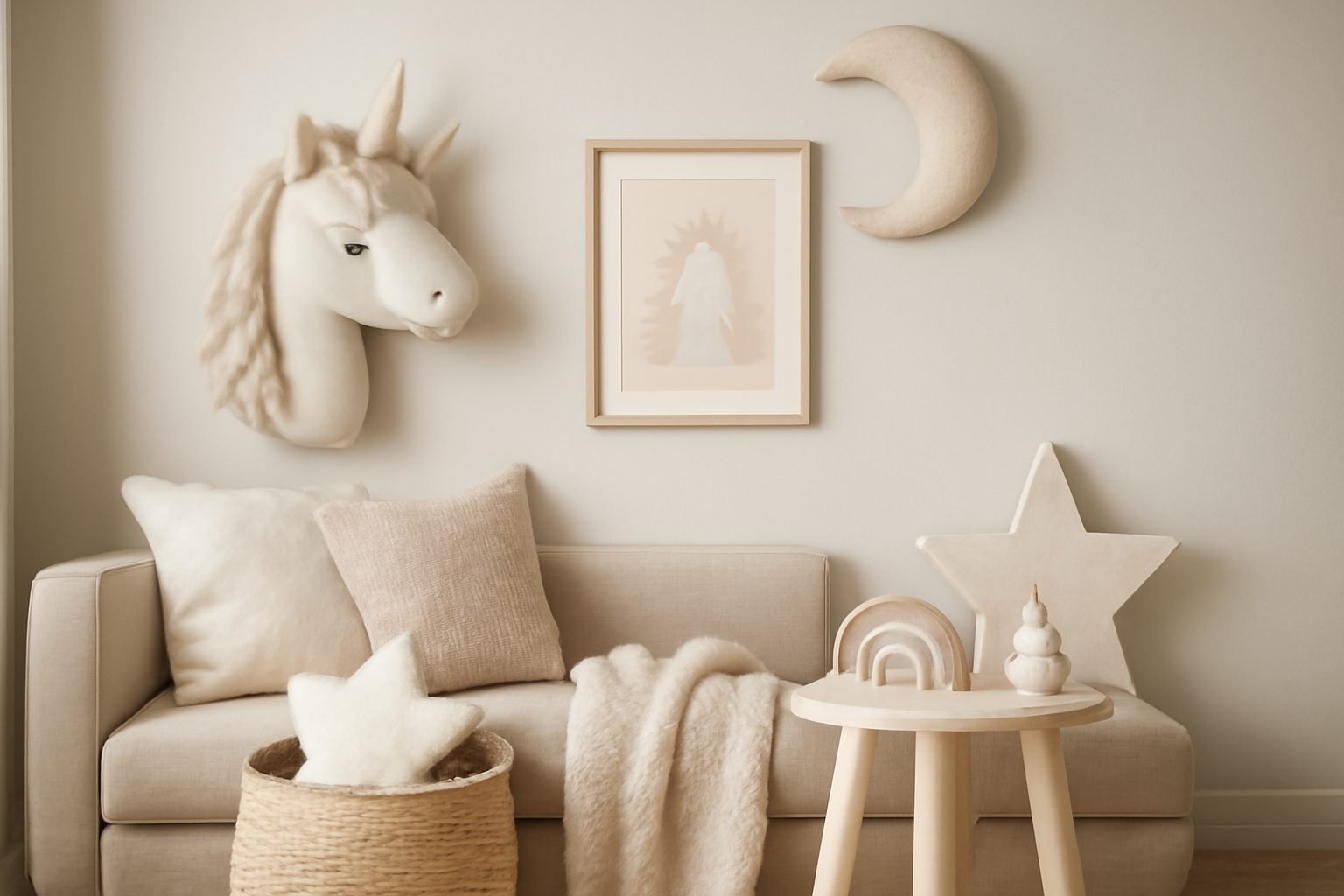 Einhorn-Wand fürs Kinderzimmer: Zauberhafte Ideen