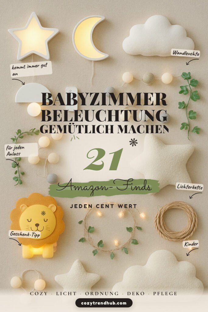 Babyzimmer Beleuchtung gemütlich machen: 21 Amazon-Finds