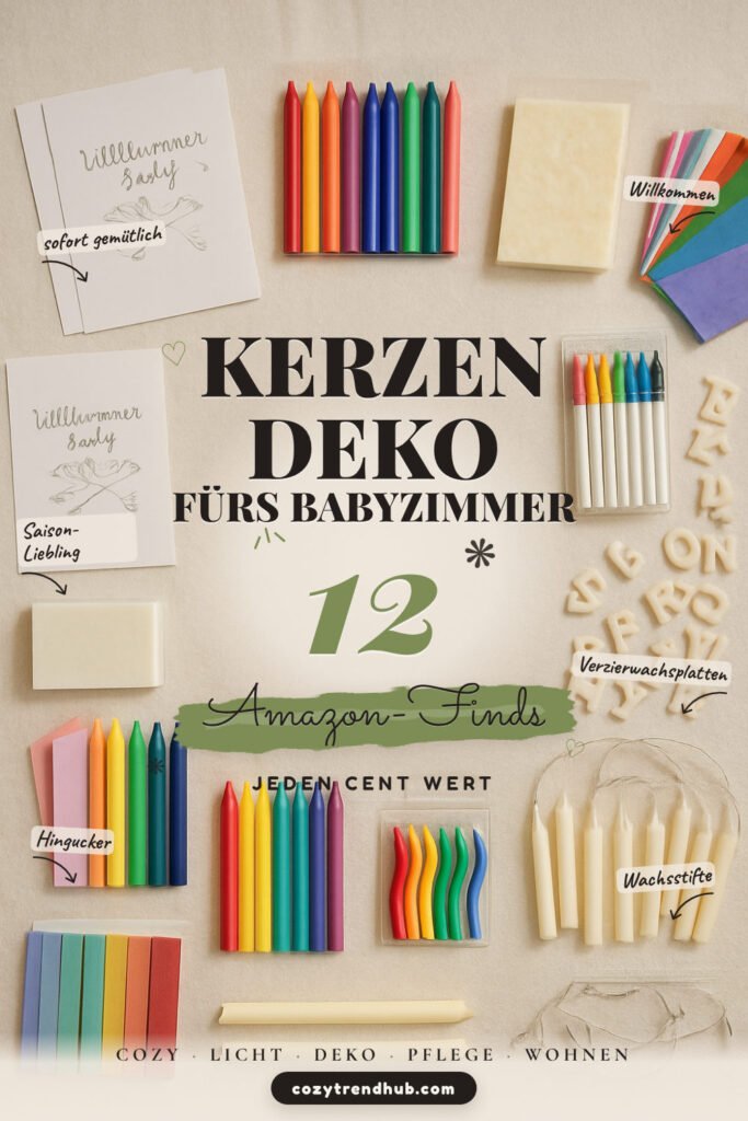 Kerzen-Deko fürs Babyzimmer: 12 Amazon-Finds, kreative Akzente setzen