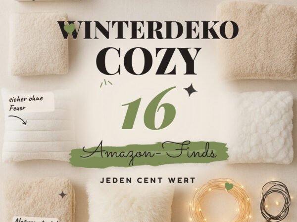 Winterdeko cozy: 16 Amazon-Finds, warmes Wohnzimmer-Feeling