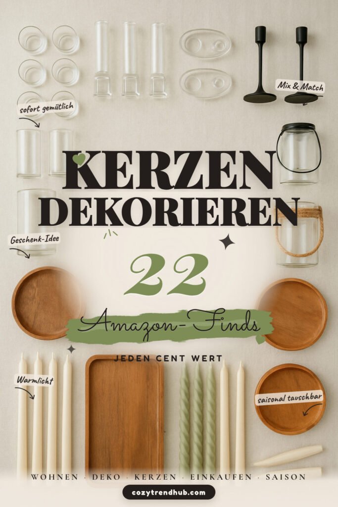 Kerzen dekorieren: 22 Amazon-Finds, schnell gemütlich machen