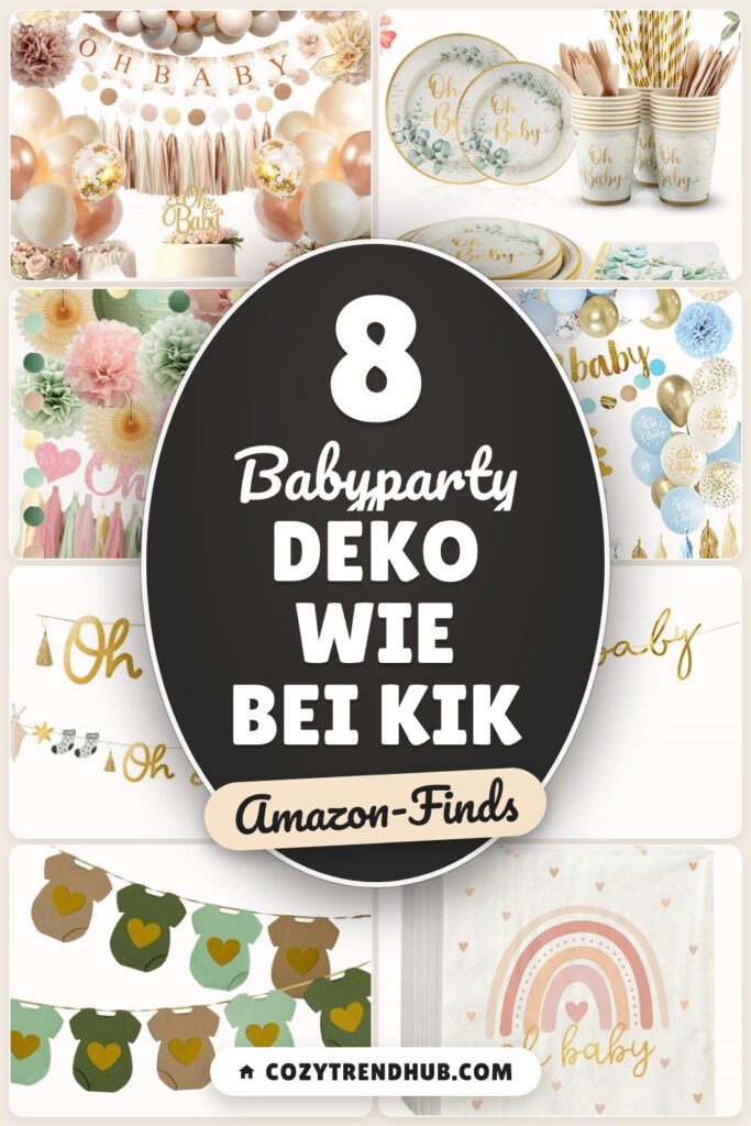 Babyparty Deko wie bei KiK: 8 Amazon-Finds, schnell kombiniert