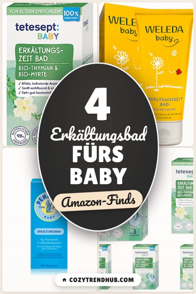 Erkältungsbad fürs Baby: 4 Amazon-Finds, ab wann und was passt