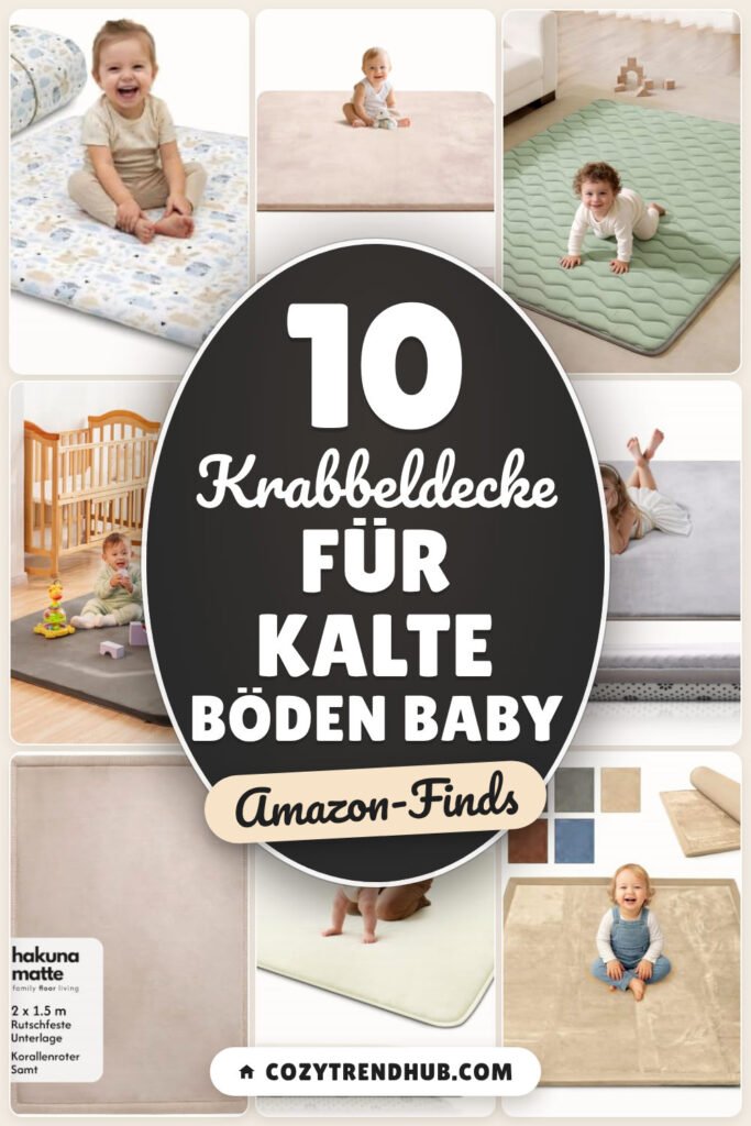 Krabbeldecke für kalte Böden Baby: 10 Amazon-Finds, warm gepolstert