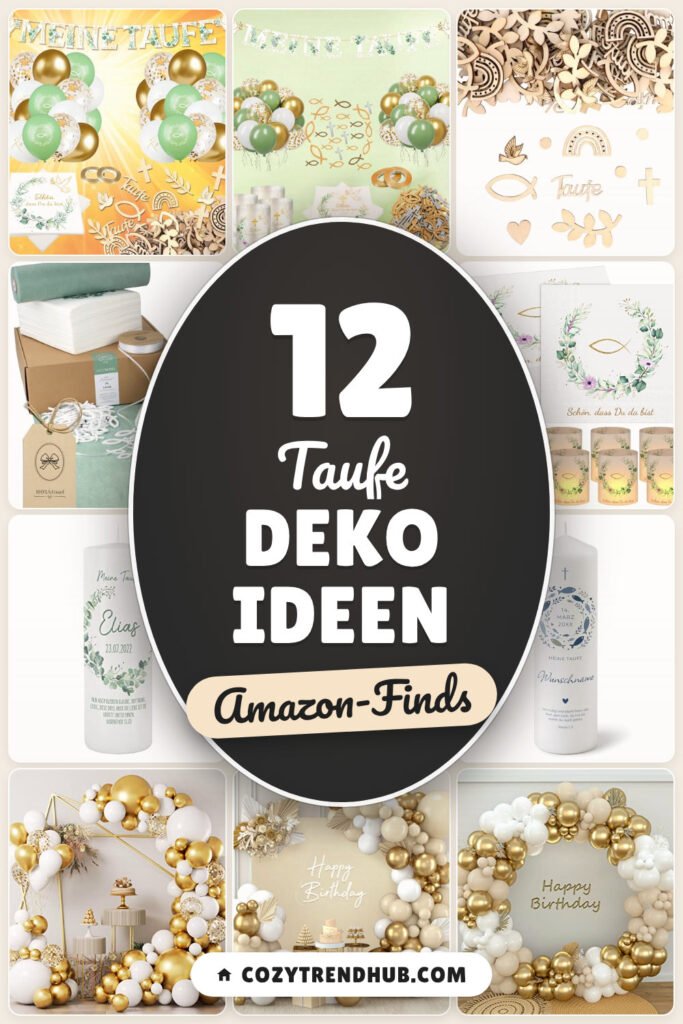 Taufe Deko Ideen: 12 Amazon-Finds, schnell festlich gedeckt