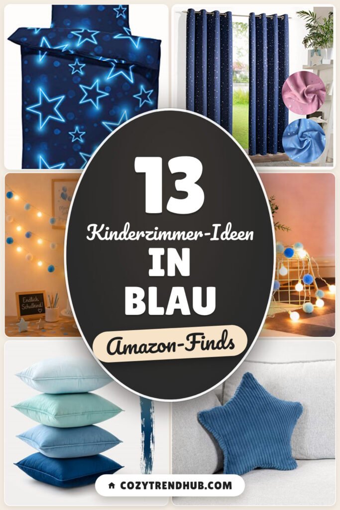 Kinderzimmer-Ideen in Blau: 13 Amazon-Finds, ruhig und verspielt