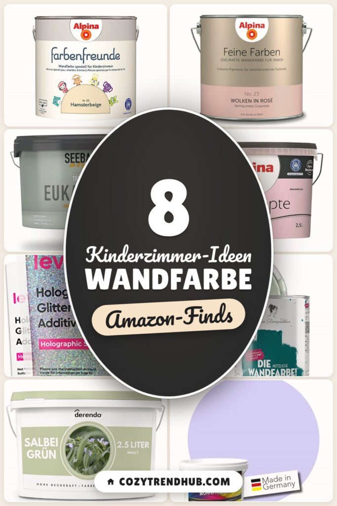 Kinderzimmer-Ideen Wandfarbe: 8 Amazon-Finds, sanfte Töne & Deko