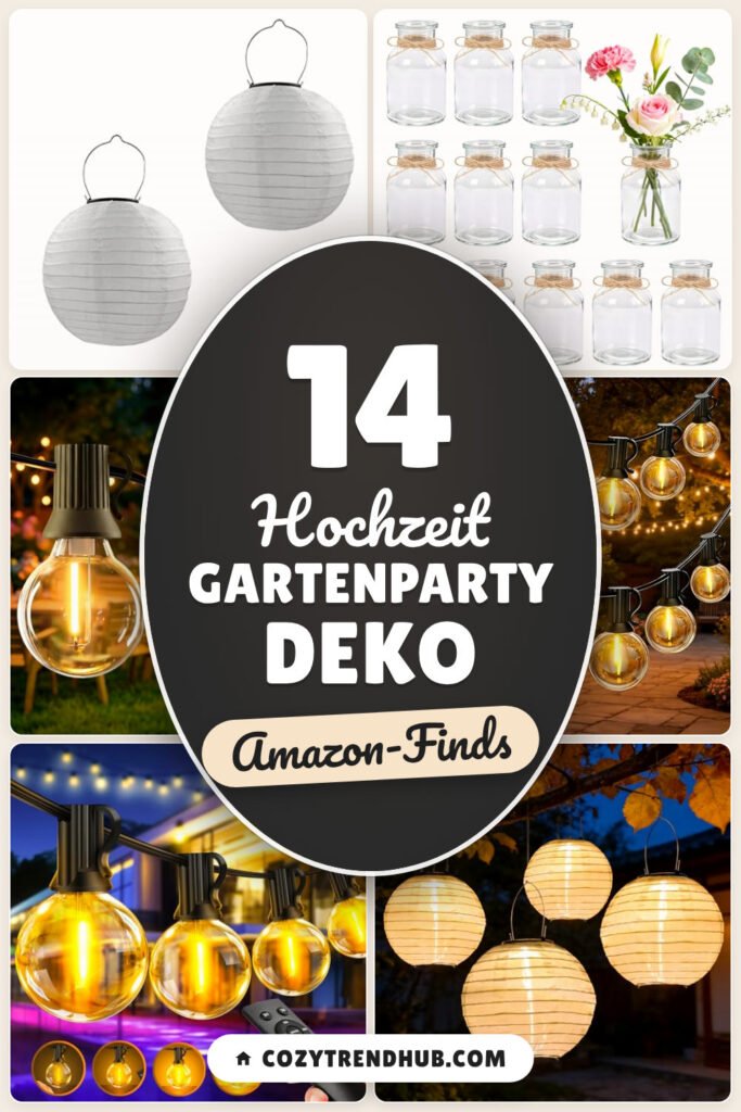 Hochzeit Gartenparty Deko: 14 Amazon-Finds, sofort stimmig