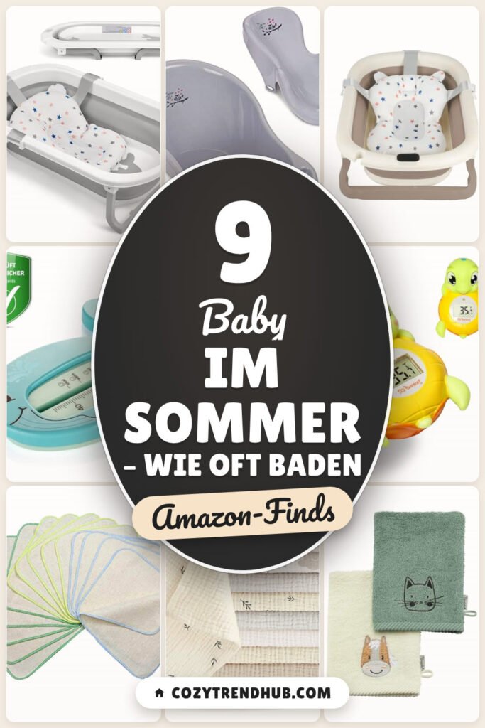 Baby im Sommer – wie oft baden: 9 Amazon-Finds, sanfte Pflege