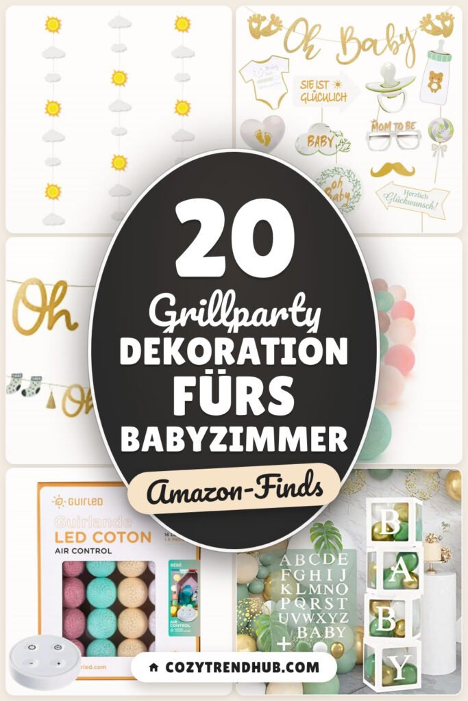 Grillparty Dekoration fürs Babyzimmer: 20 Amazon-Finds