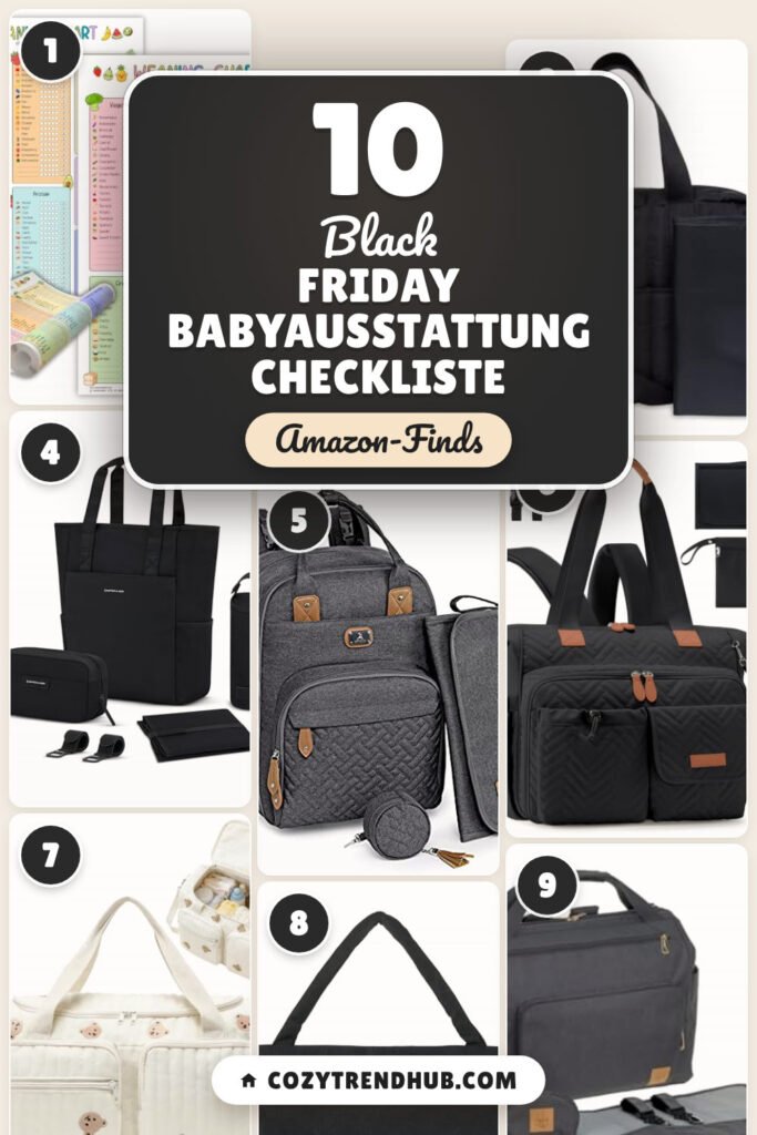 Black Friday Babyausstattung Checkliste: 10 Amazon-Finds