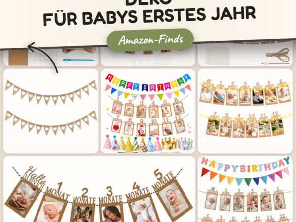 Hochzeit Gartenparty Deko für Babys erstes Jahr: 18 Amazon-Finds
