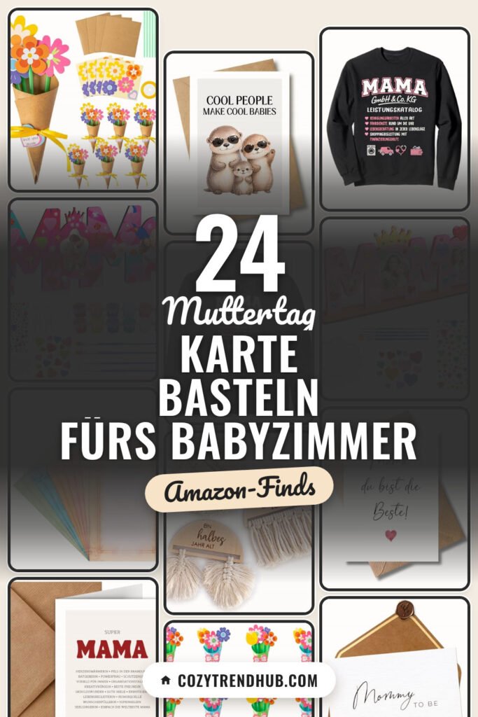 Muttertag Karte basteln fürs Babyzimmer: 24 Amazon-Finds